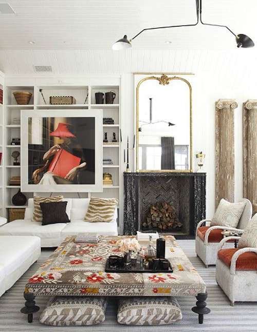 ethnic elegant living room