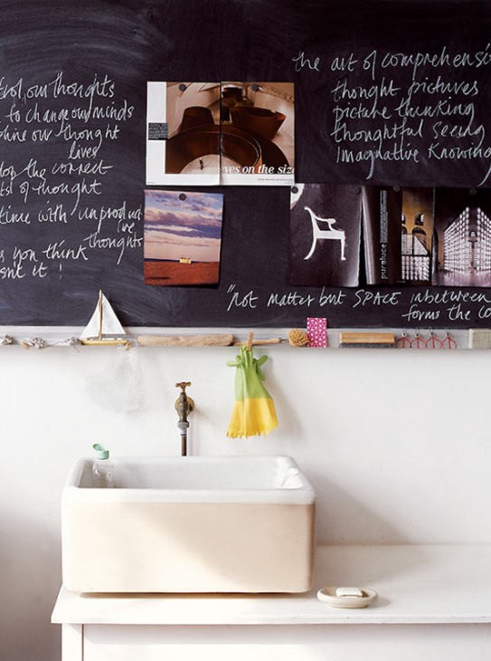 blackboard for creative and inspirational decors